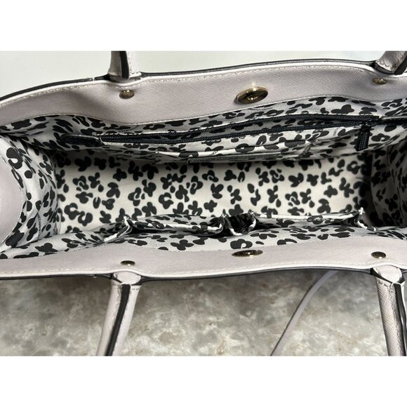 Rebecca Minkoff Saffiano Textured Leather Large "MAB" Tote in Lt Gray - Picture 10 of 13